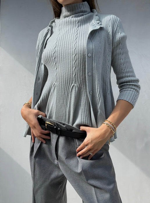 Early 2000s Valentino Cardigan and Blouse Set