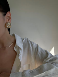 Rare 1980s Yves Saint Laurent Crystal Earrings