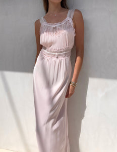 Vintage Light Pink Slip Dress