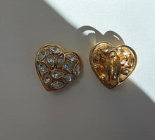 Load image into Gallery viewer, Rare Yves Saint Laurent Large Rhinestone Earrings
