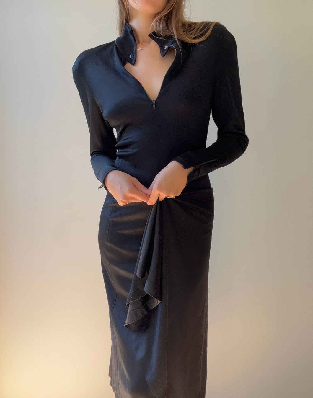 Rare 1990s Claude Montana Bodycon Dress