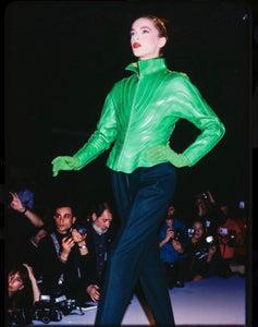 RARE 1980s Claude Montana Structured Leather Jacket