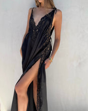 Load image into Gallery viewer, Vintage Lace Cutout Slip Dress
