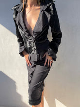 Load image into Gallery viewer, F/W 2002 Yves Saint Laurent by Tom Ford Black Ruffle Runway Set
