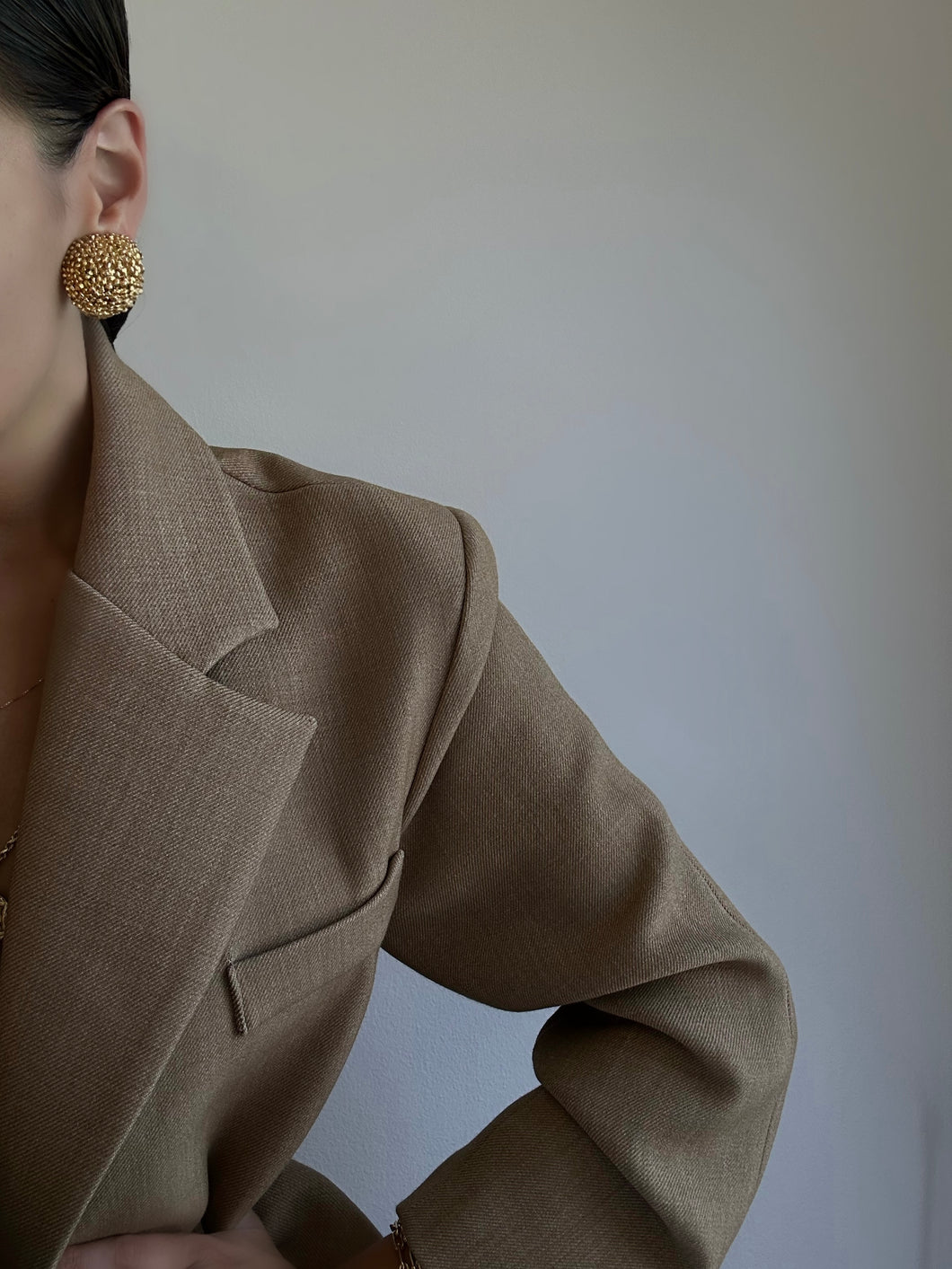 1980s Yves Saint Laurent Textured Earrings