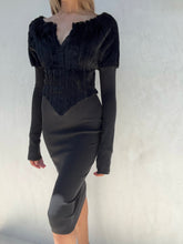 Load image into Gallery viewer, Vintage Gucci Fur Knit Long Sleeve Sheath Dress
