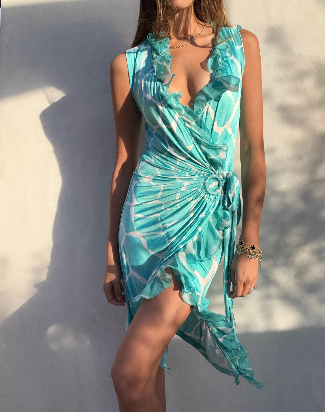 S/S 2006 Roberto Cavalli Midi Dress villa amour vintage S/S 2006 Roberto Cavalli Midi Dress villa amour vintage