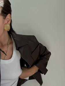 Vintage Givenchy Chunky Ribbed Earrings