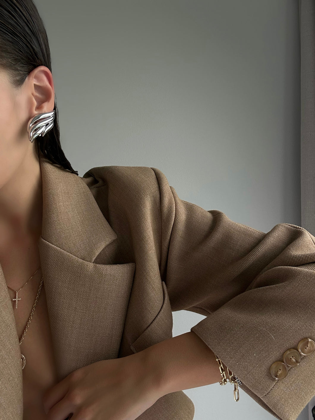 Vintage Givenchy Silver Winged Earrings