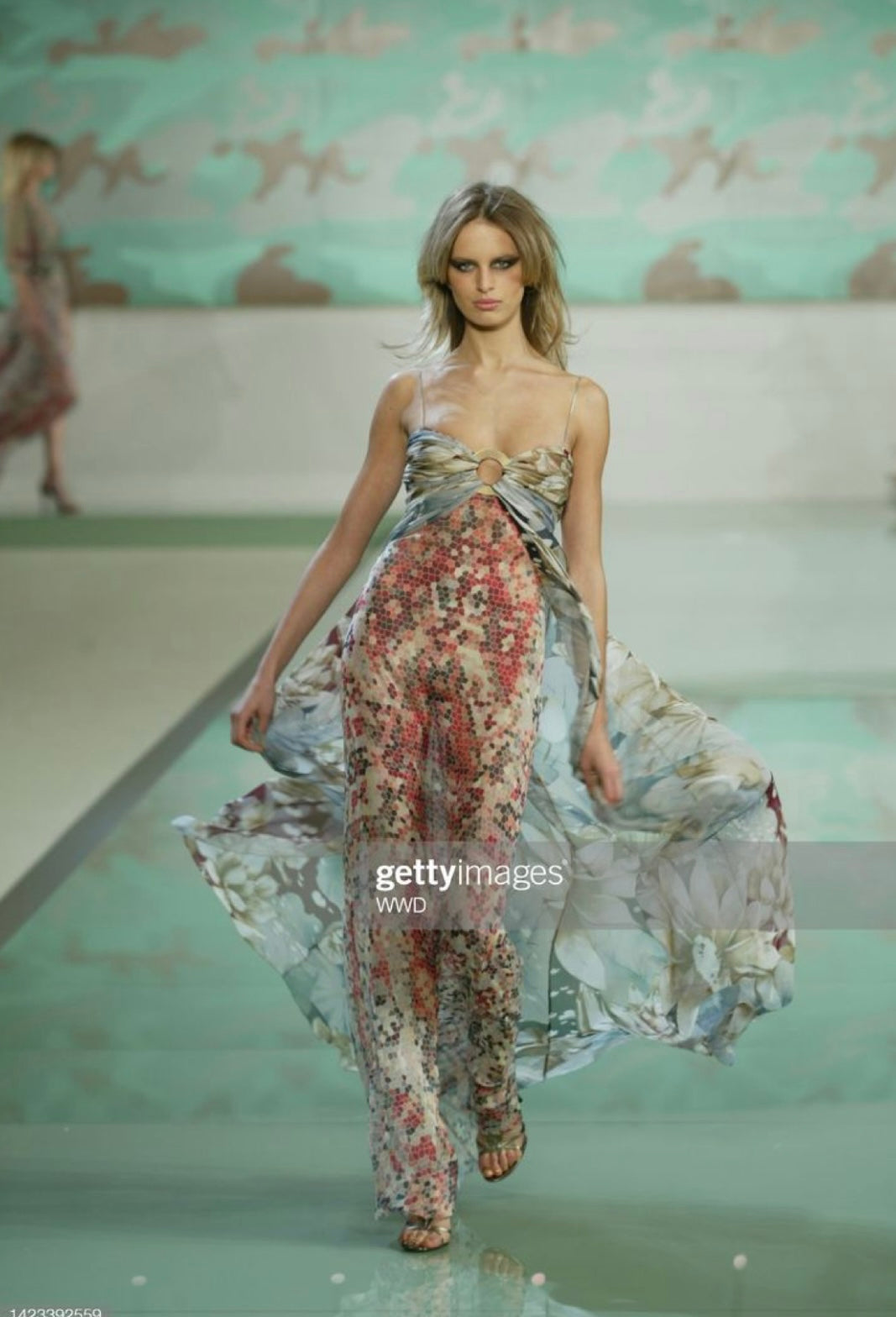 S/S 2003 Valentino Runway Silk Dress villa amour vintage S/S 2003 Valentino Runway Silk Dress villa amour vintage