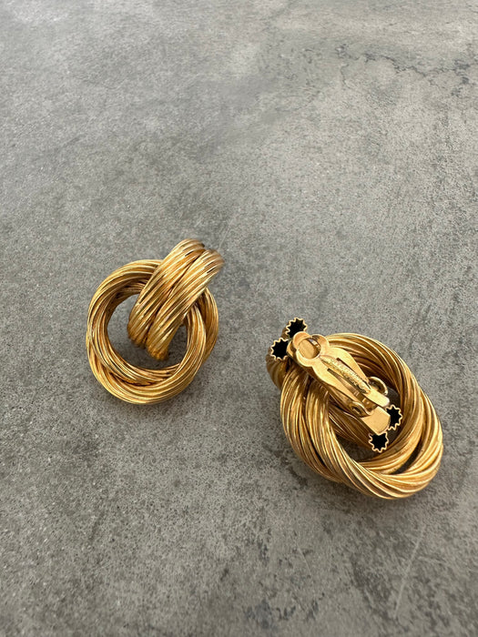 Vintage Givenchy Knot Rope Earrings
