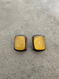 Vintage YSL Yellow Cubed Earrings