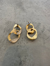 Load image into Gallery viewer, Vintage Givenchy Gold Link Earrings
