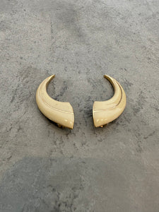 Rare Vintage Nina Ricci Horn Earrings