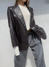 Load image into Gallery viewer, Vintage Yves Saint Laurent Leather Blazer
