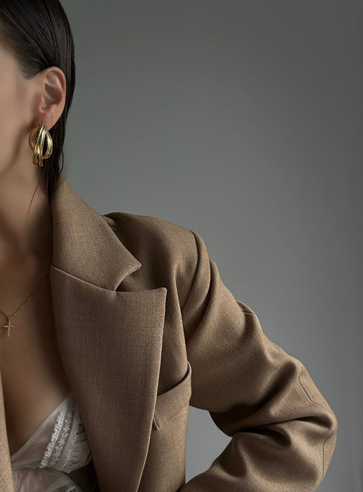 1990's Givenchy Large Minimalist Earrings