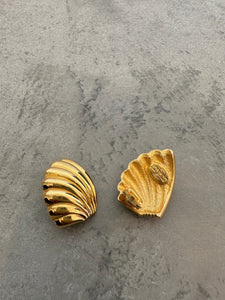 1980s Givenchy Shell Earrings