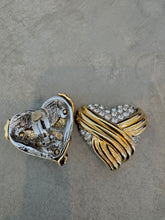 Load image into Gallery viewer, 1980s Yves Saint Laurent Large Heart Earrings
