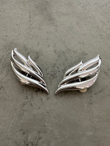 Vintage Givenchy Silver Winged Earrings