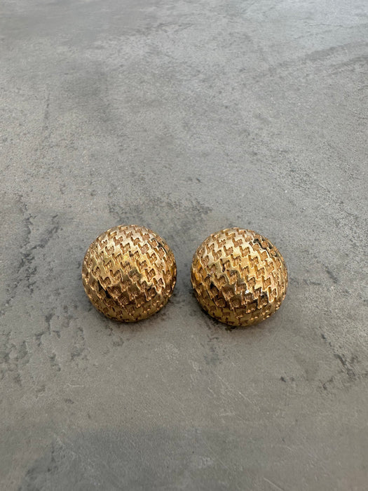 Vintage Christian Dior Large Oval Shape Earrings