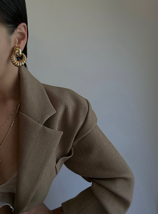 1990s Christian Dior Door Knocker Earrings