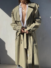 Load image into Gallery viewer, 1980s Yves Saint Laurent Khaki Trench Coat

