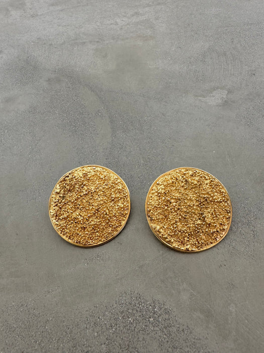 Vintage YSL Oversized Textured Earrings