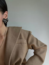 Load image into Gallery viewer, 1980s Guy Laroche Heart Earrings
