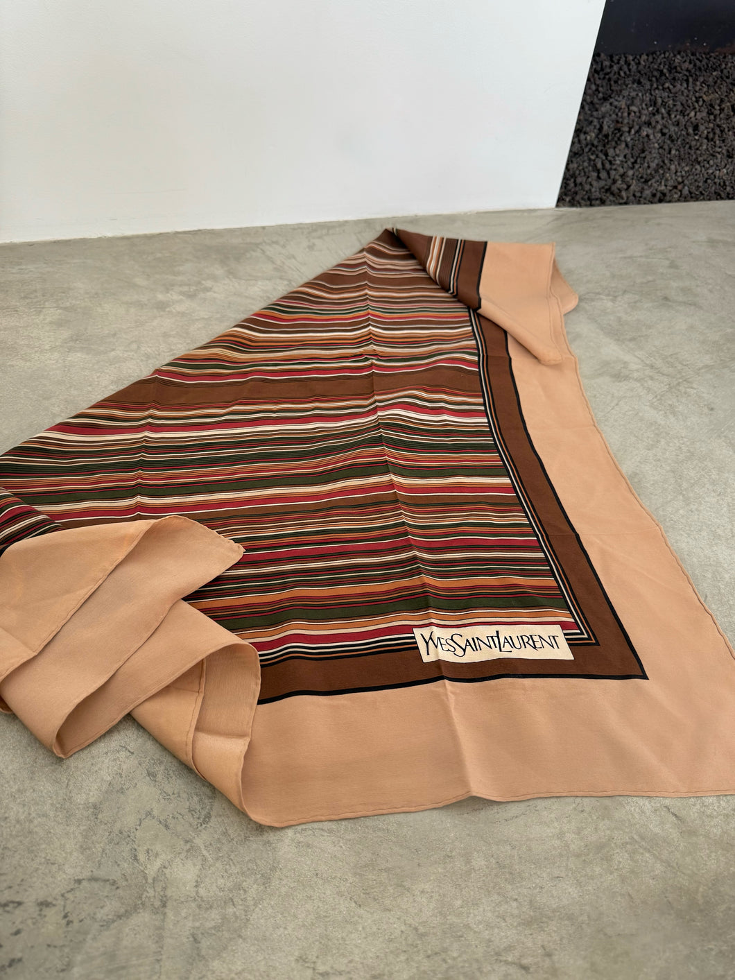 1980s Yves Saint Laurent Silk Scarf