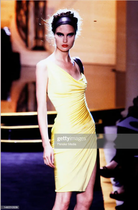 S/S 1997 Gianni Versace Gathered Dress