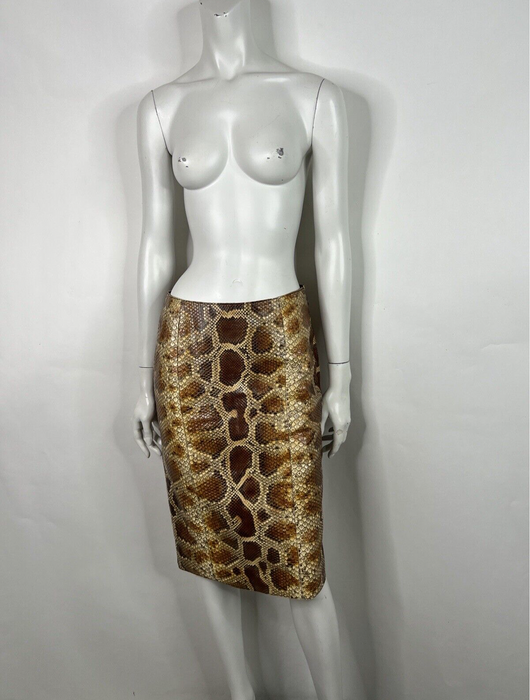 FW 2008 Prada Python Leather Skirt