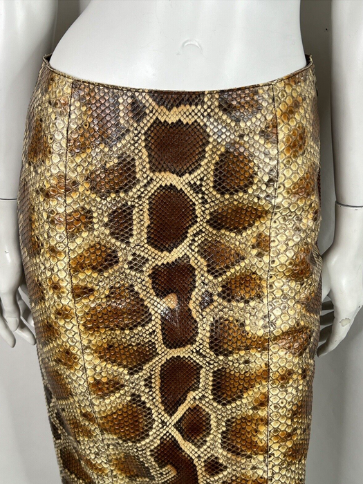 FW 2008 Prada Python Leather Skirt