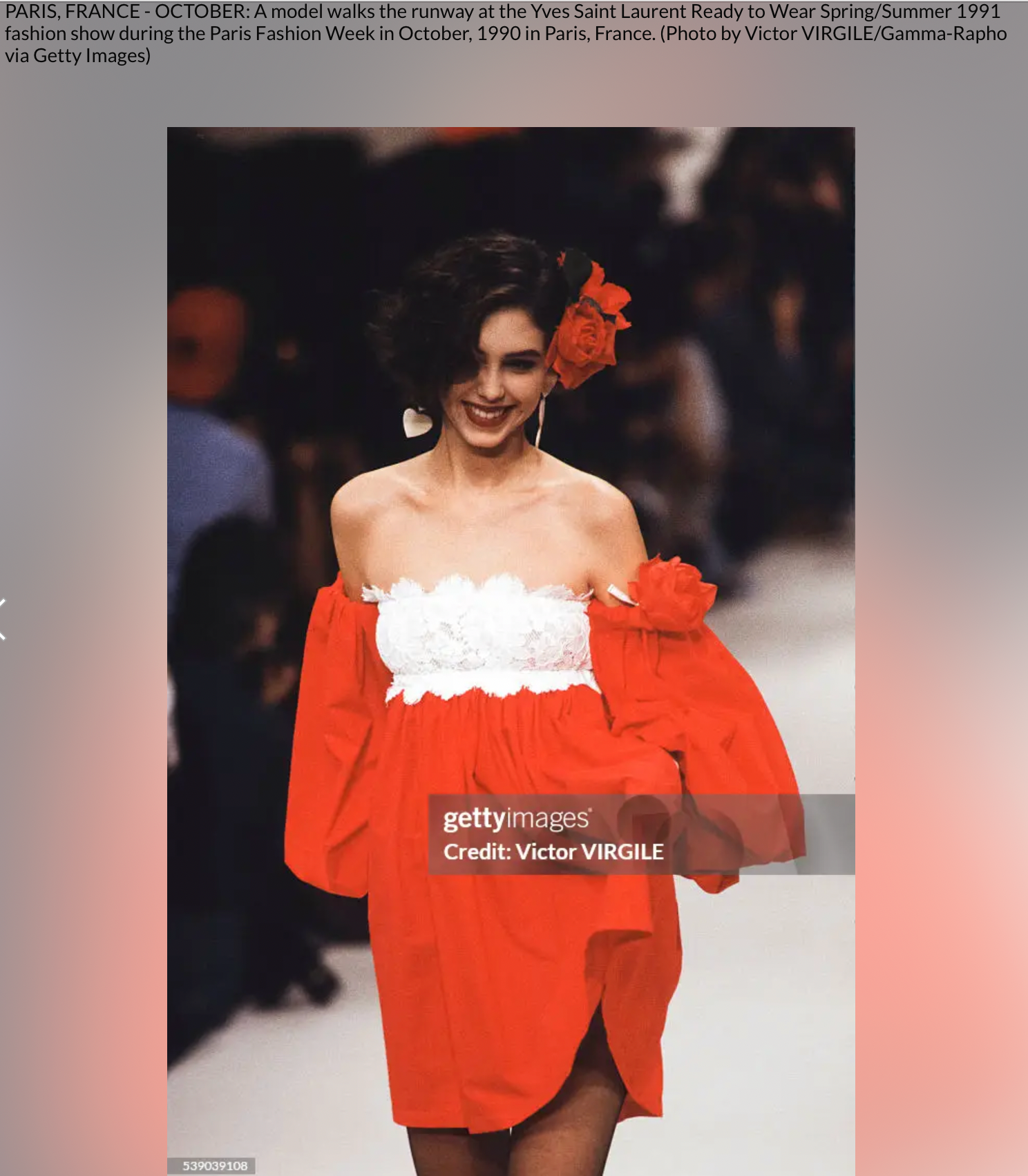 ysl runway dress YSL Runway Evening Dress, Fall-Winter 1979-1980