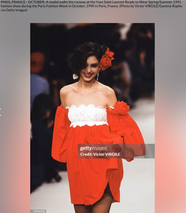 S/S 1992 Yves Saint Laurent Runway Dress