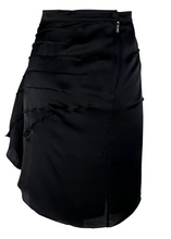 Load image into Gallery viewer, S/S 2003 Yves Saint Laurent by Tom Ford Runway Silk Flower Ruffle Skirt
