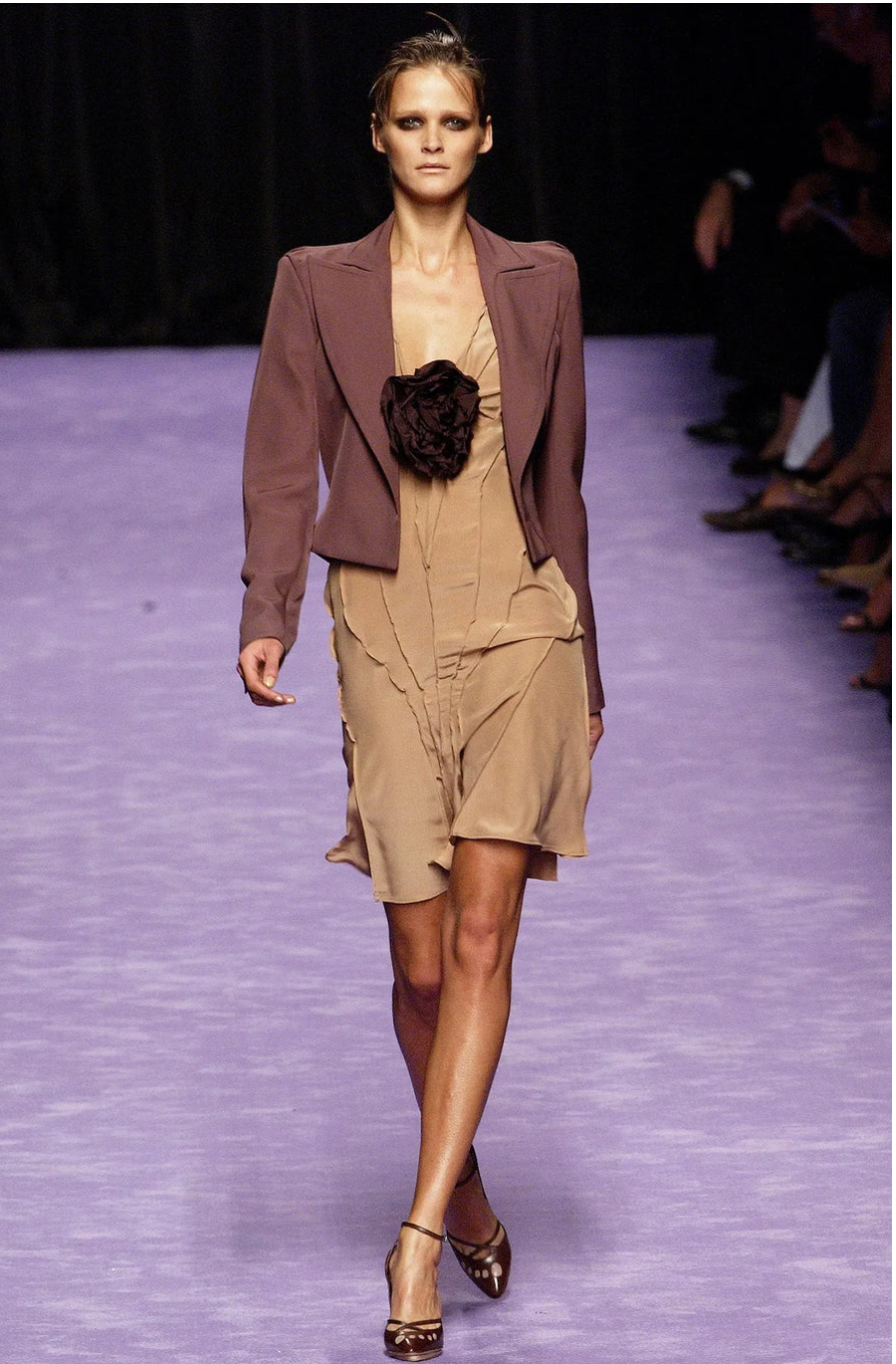 S/S 2003 Yves Saint Laurent Silk Runway Dress