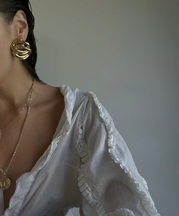 1990's Givenchy Large Knot Earrings