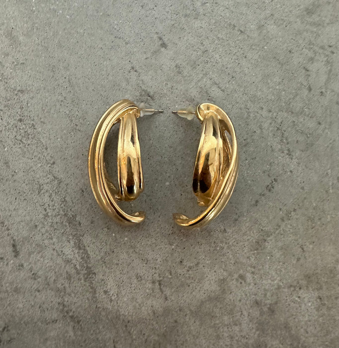 1990's Givenchy Large Minimalist Earrings