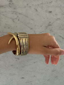 1980's Gold Tone Cuffs