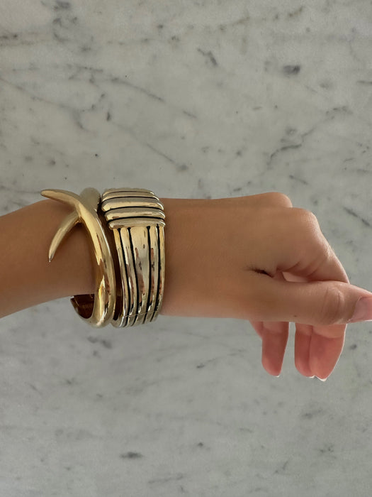 1980's Gold Tone Cuffs