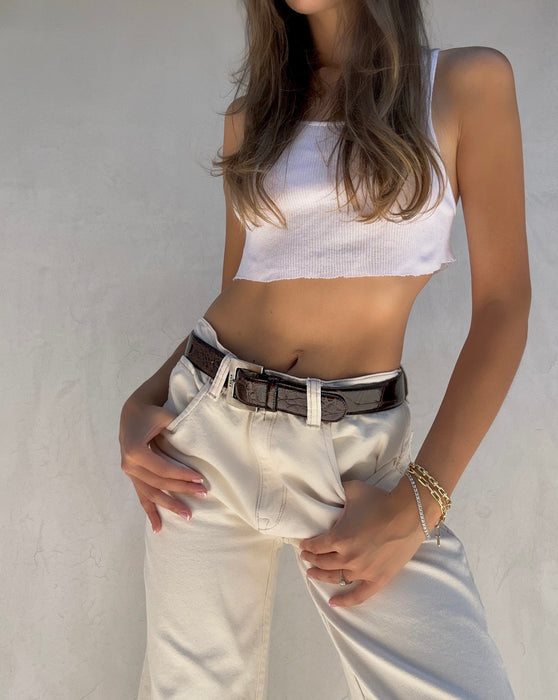 1990's Gianfranco Ferre Leather Belt