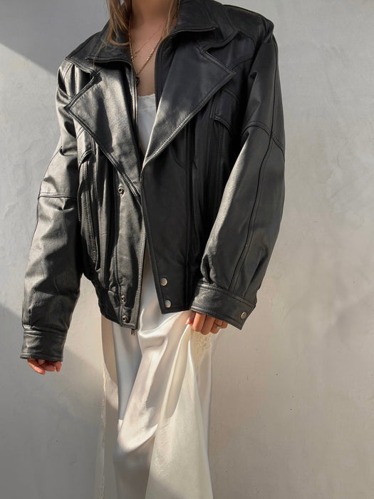 Vintage Wilson Black Leather Jacket