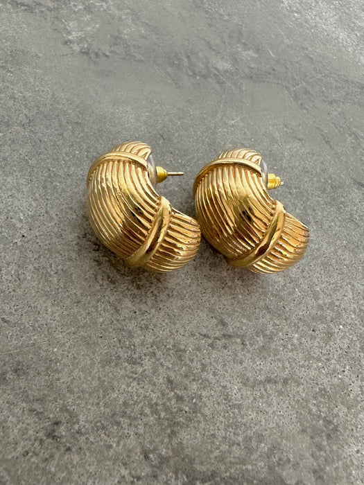 1990's Givenchy Half Moon Earrings