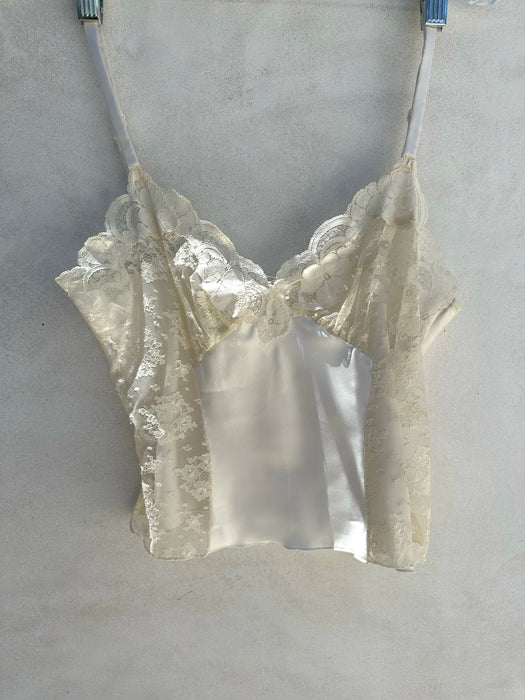1990's Satin and Lace Top