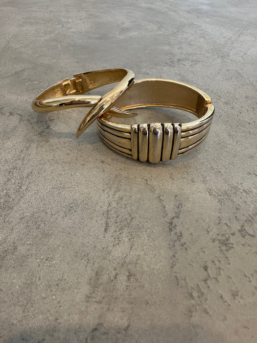 1980's Gold Tone Cuffs