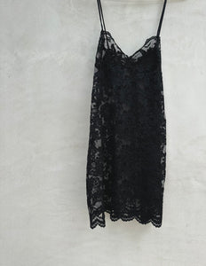 1990's Mini Sheer Lace Dress