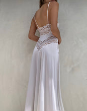 Load image into Gallery viewer, Vintage White Nylon Lace Slip Dress
