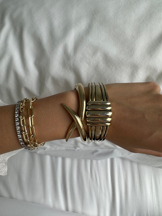 1980's Gold Tone Cuffs