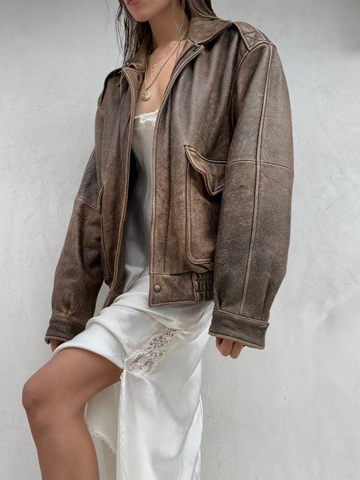 Vintage Wilson Brown Leather Jacket