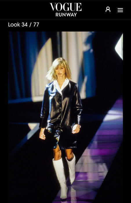 Gianni Versace S/S 1997 Runway Leather Jacket